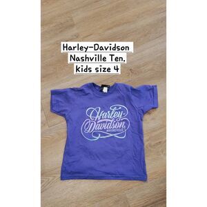 Harley Davidson children's tshirt size 4 purple Nashville Tennessee
